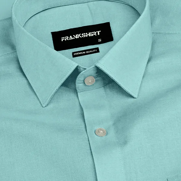 Green_Solid_Linen_Shirt_For_Man