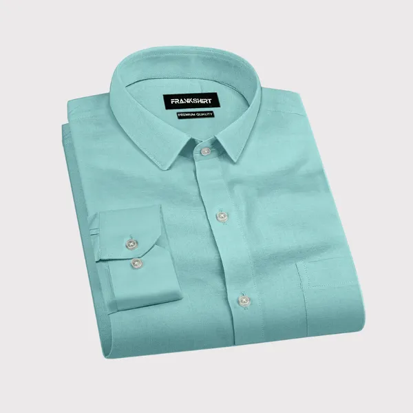Green_Solid_Linen_Shirt_For_Man