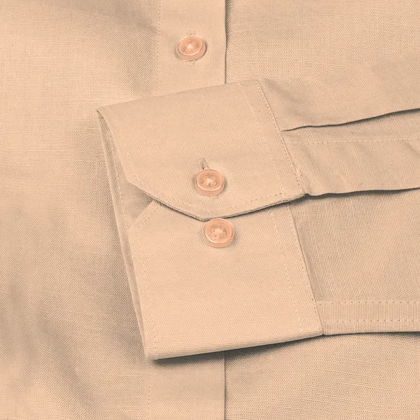 Cream_Solid_Linen_Shirt_For_Man