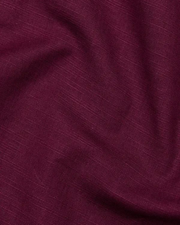 New_Linen_Shirt_For_Man_Maroon