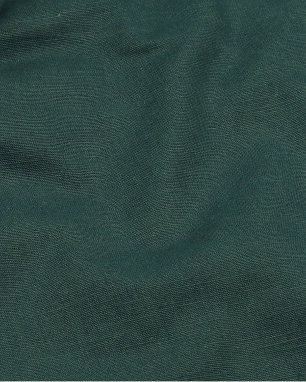 New_Linen_Shirt_For_Man_Bottle_Green