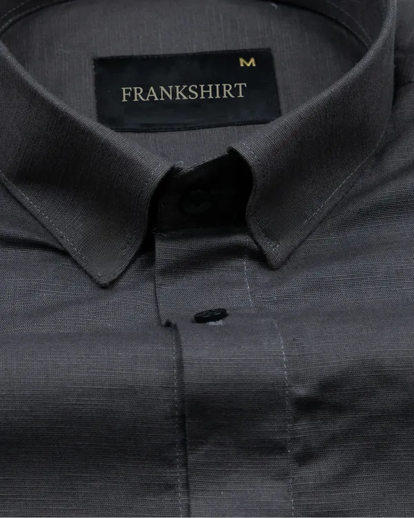 New_Linen_Shirt_For_Man_Black