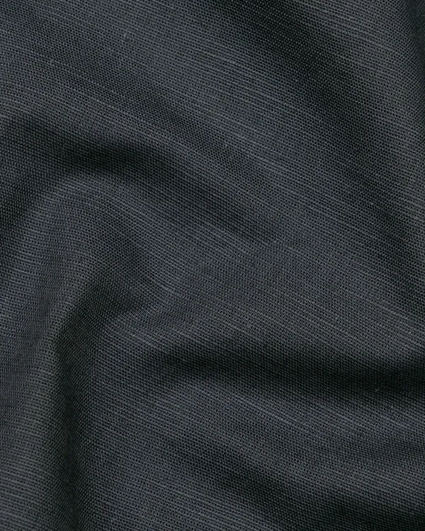 New_Linen_Shirt_For_Man_Black