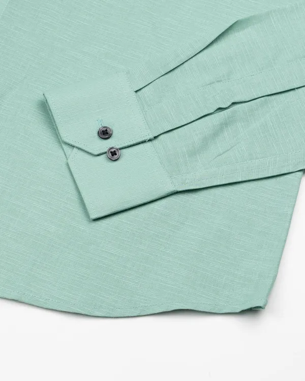 New_Linen_Shirt_For_Man_Green