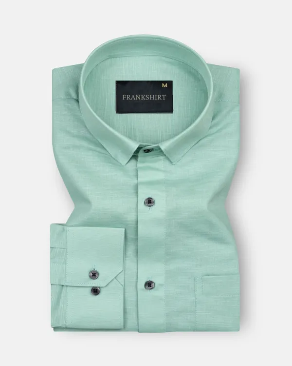 New_Linen_Shirt_For_Man_Green