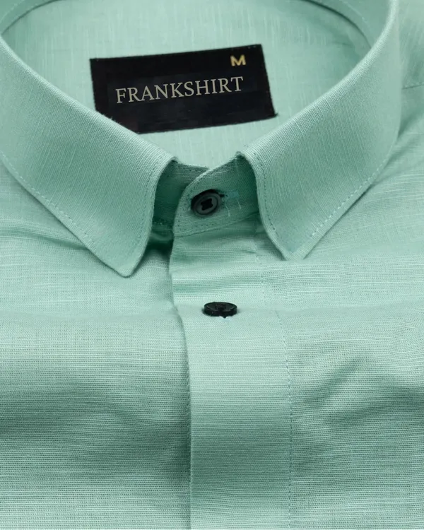 New_Linen_Shirt_For_Man_Green