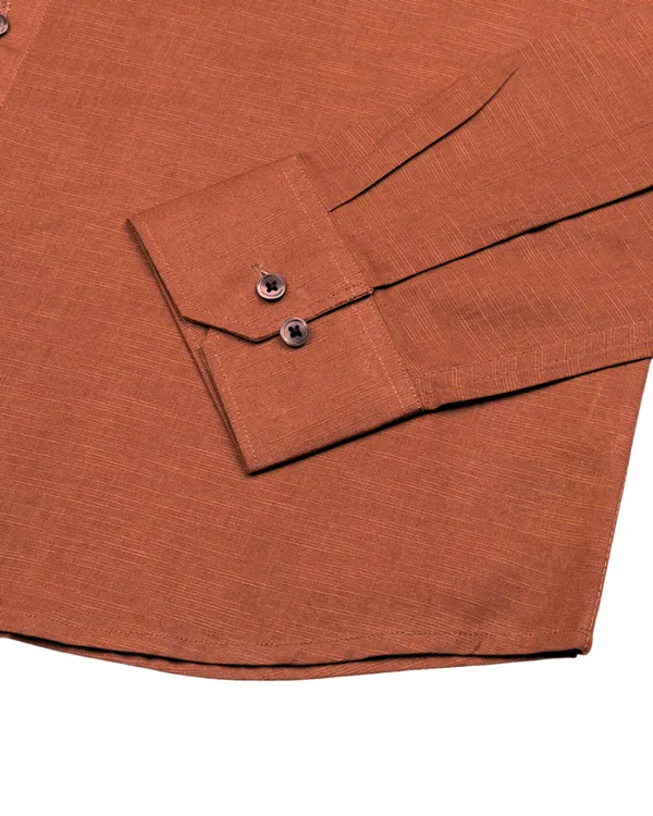 New_Linen_Shirt_For_Man_Brown