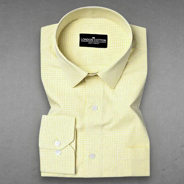 Lemon_Check_Oxford_Premium_Cotton_Shirt_For_Men