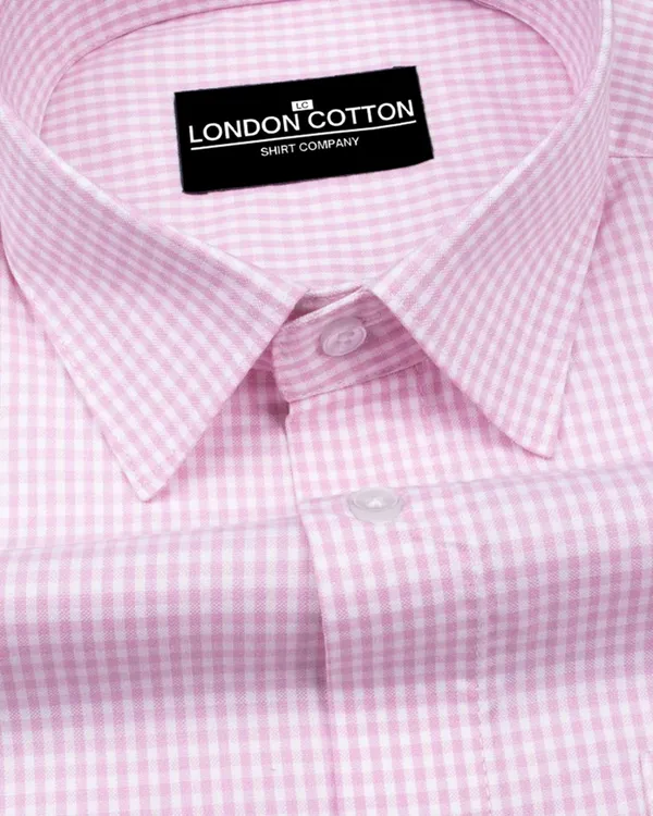 Light_Pink_Check_Oxford_Premium_Cotton_Shirt_For_Men
