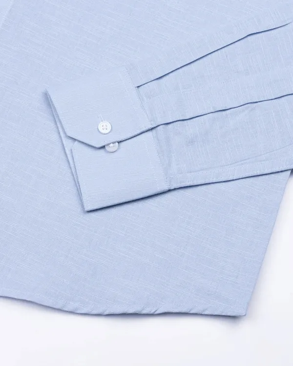 New_Linen_Shirt_For_Man_Sky_Blue