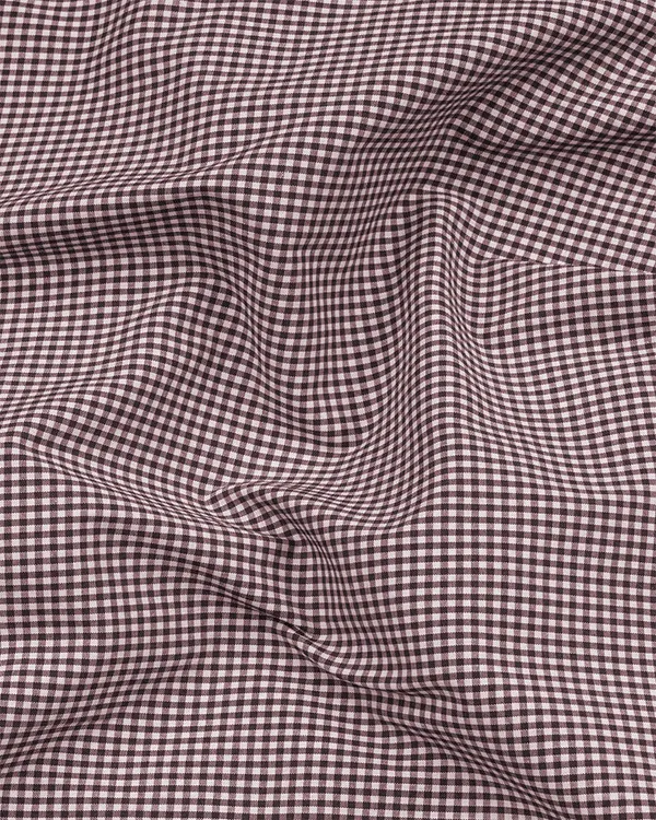 Maroon_Check_Oxford_Premium_Cotton_Shirt_For_Men