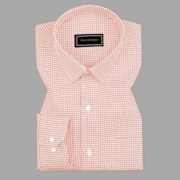 Peach_Check_Oxford_Premium_Cotton_Shirt_For_Men