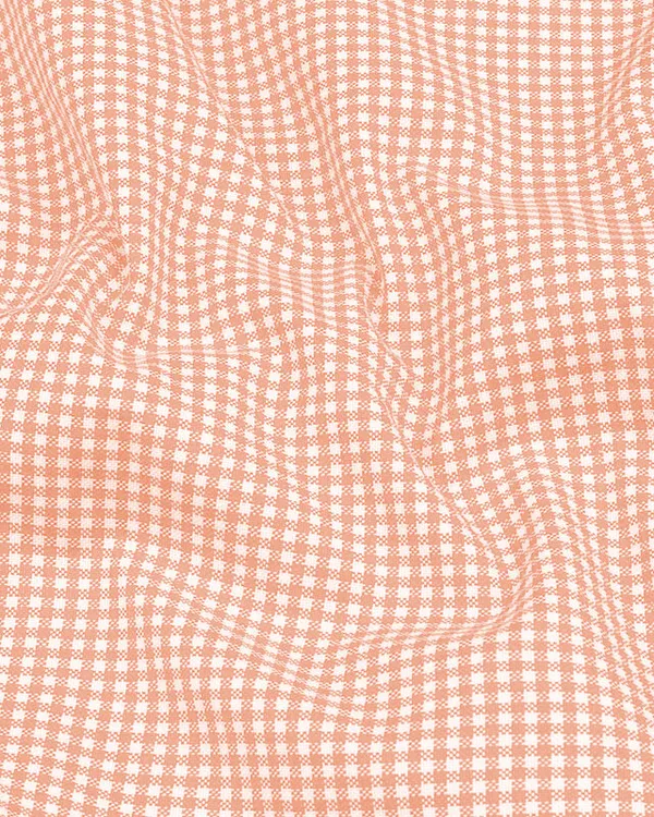 Peach_Check_Oxford_Premium_Cotton_Shirt_For_Men