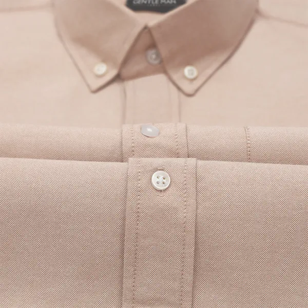 New_Beige_Oxford_Cotton_Shirt_For_Men