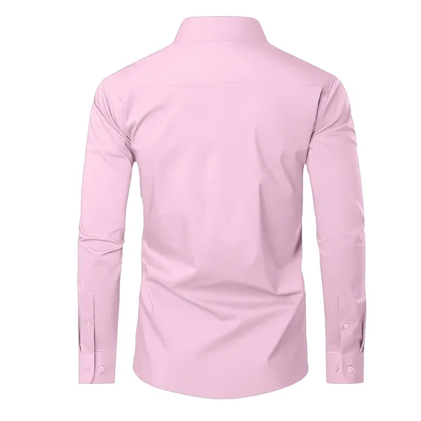 Deer_Designer_Premium_Cotton_Without_Pocket_Solid_Shirt_For_Man_Pink