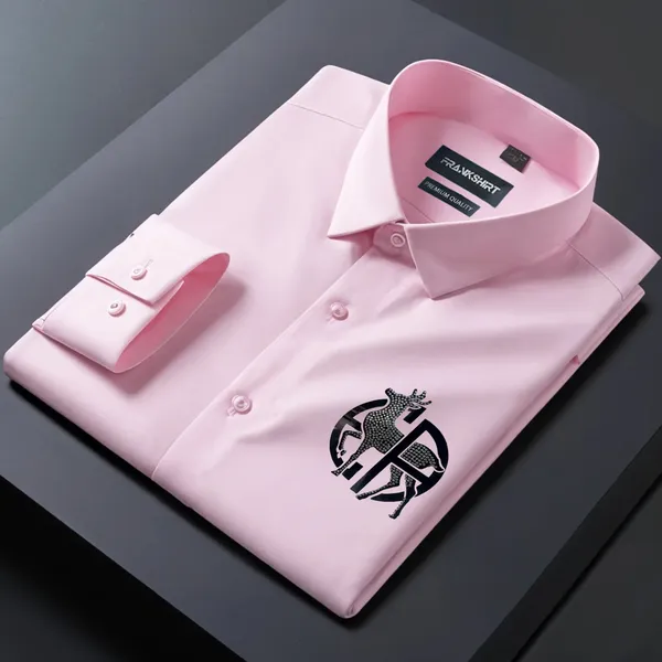 Deer_Designer_Premium_Cotton_Without_Pocket_Solid_Shirt_For_Man_Pink