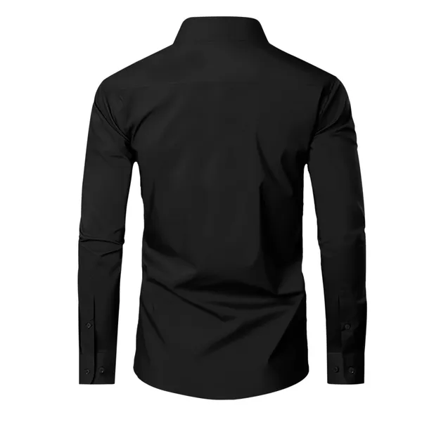 Tiger_Designer_Premium_Cotton_Without_Pocket_Solid_Shirt_For_Man_Black