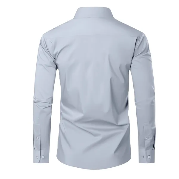 Tiger_Designer_Premium_Cotton_Without_Pocket_Solid_Shirt_For_Man_Silver