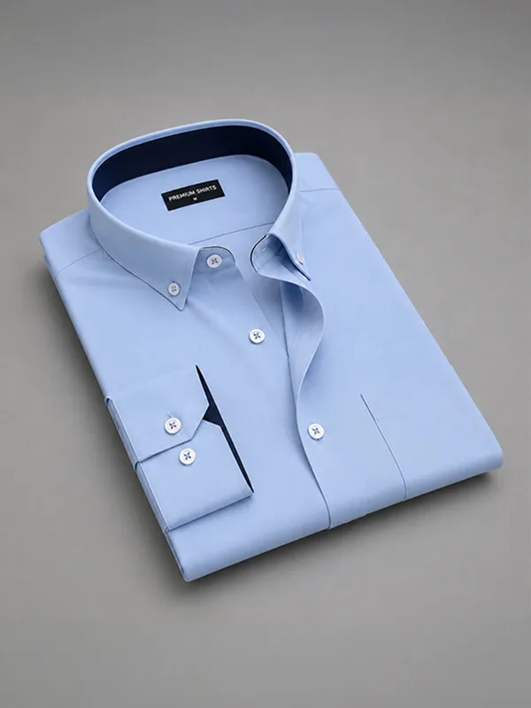 Sky_Blue_Satin_Contrast_Collar_Shirt_For_Men