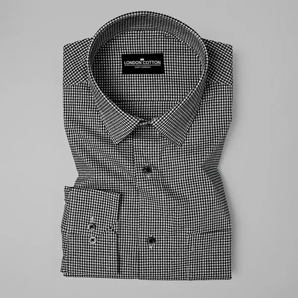 Black_Check_Oxford_Premium_Cotton_Shirt_For_Men