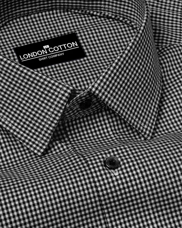 Black_Check_Oxford_Premium_Cotton_Shirt_For_Men