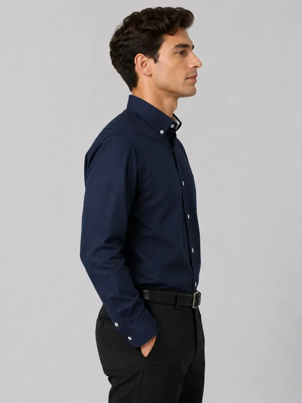 Navy_Blue_Satin_Contrast_Collar_Shirt_For_Men