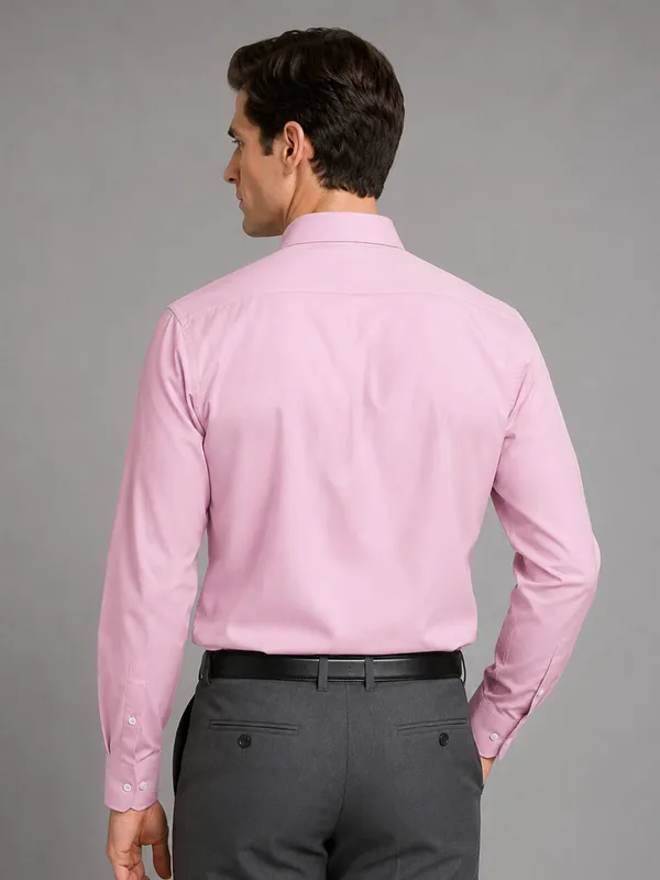 Light_Pink_Satin_Contrast_Collar_Shirt_For_Men