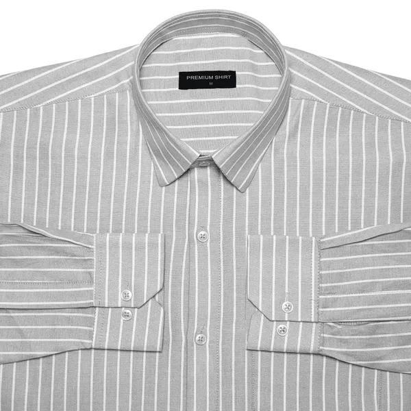 Bold_Silver_Pinstripe_Oxford_Shirt_For_Men