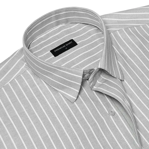 Bold_Silver_Pinstripe_Oxford_Shirt_For_Men