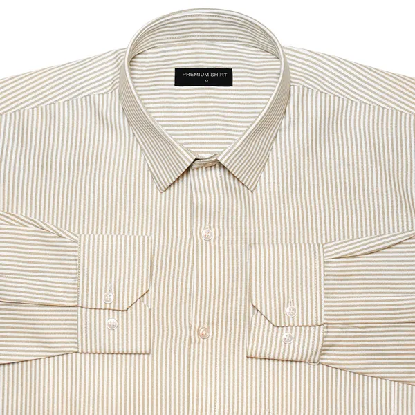Bold_Beige_Pinstripe_Oxford_Shirt_For_Men