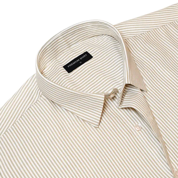 Bold_Beige_Pinstripe_Oxford_Shirt_For_Men
