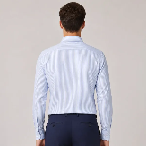 Bold_Blue_Pinstripe_Oxford_Shirt_For_Men