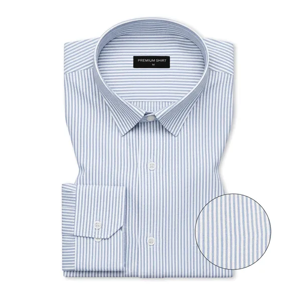 Bold_Blue_Pinstripe_Oxford_Shirt_For_Men