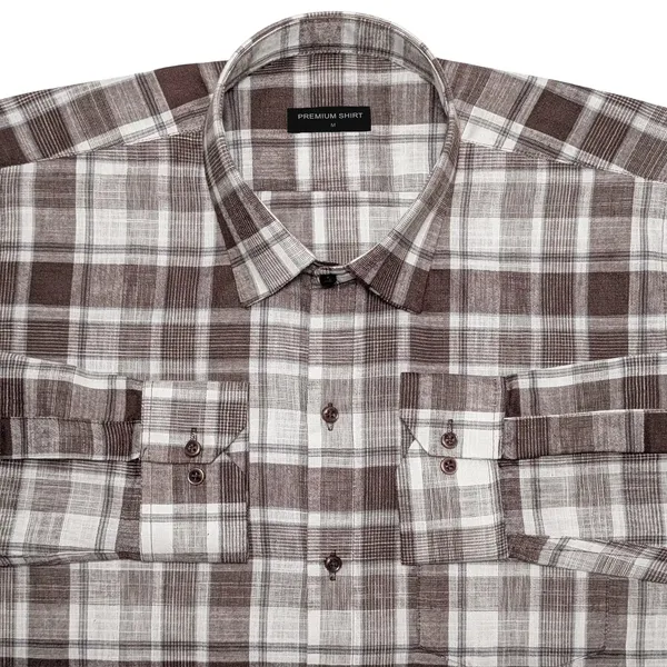 Brown_Check_Linen_Shirt_For_Men