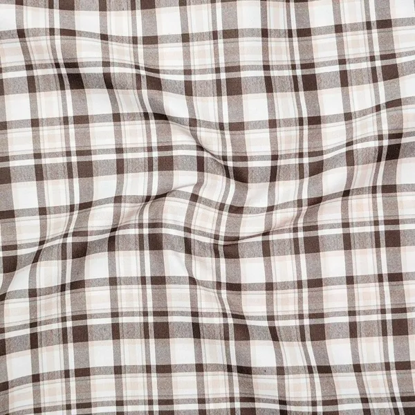 Cream_Brown_Classic_Check_Cotton_Blend_Shirt_For_Men