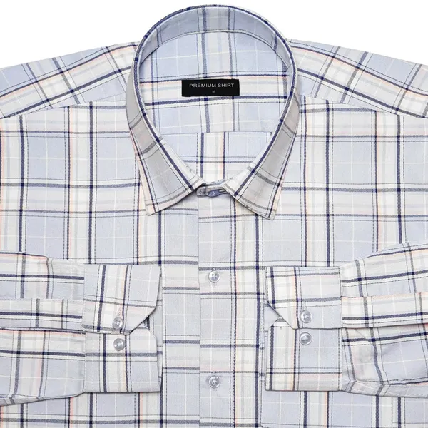 Light_Blue_Classic_Check_With_Black_Stripe_Shirt_For_Men