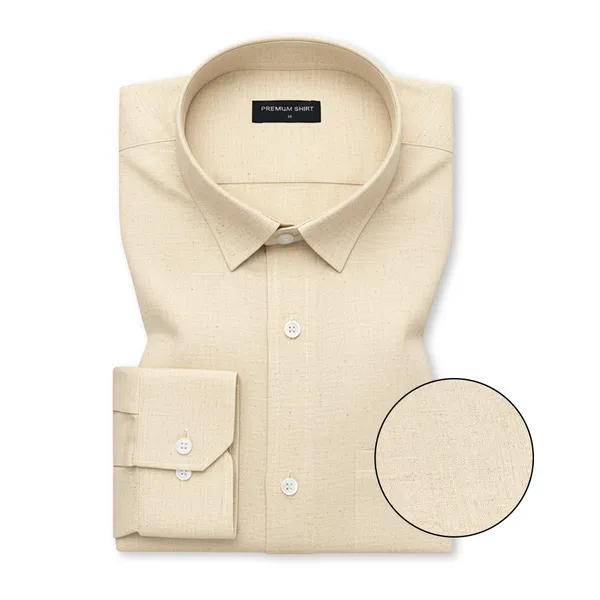 Beige_Linen_Shirt_For_Men