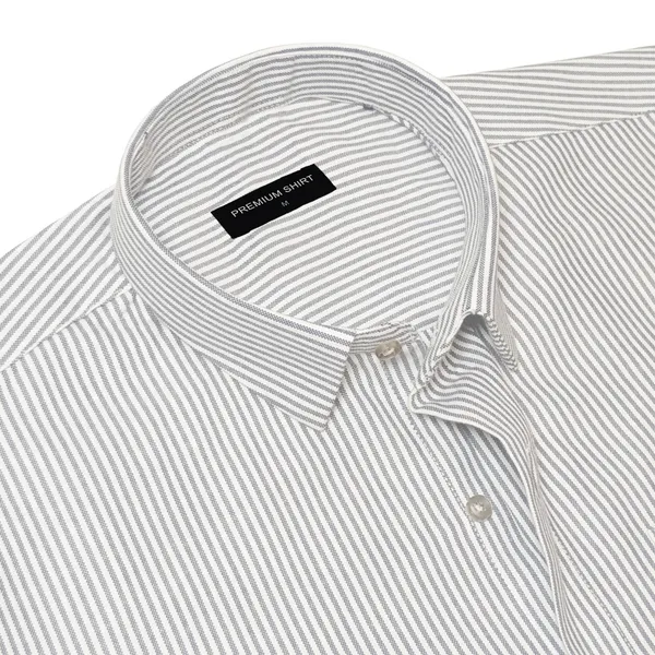 Silver_Grey_Stripe_Oxford_Shirt_For_Men