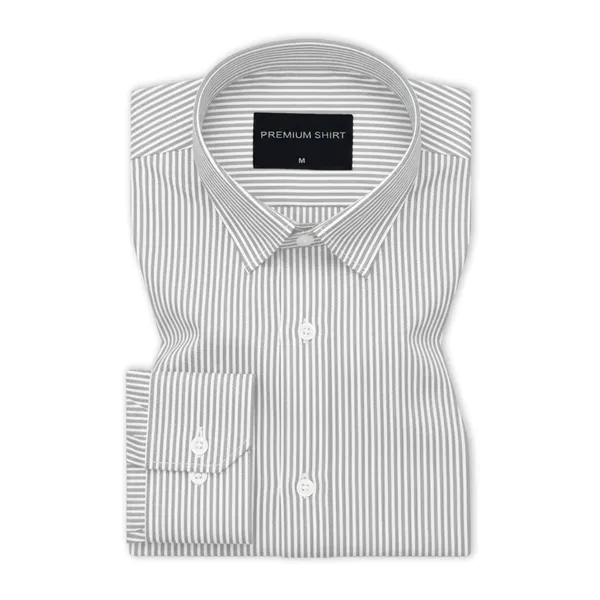 Silver_Grey_Stripe_Oxford_Shirt_For_Men