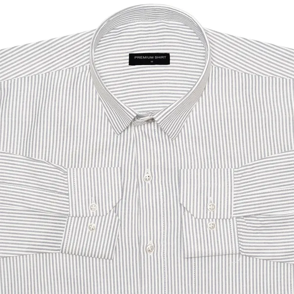 Silver_Grey_Stripe_Oxford_Shirt_For_Men