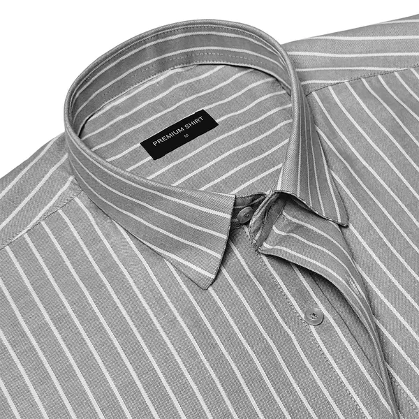 Dark_Grey_Pinstripe_Oxford_Shirt_For_Men