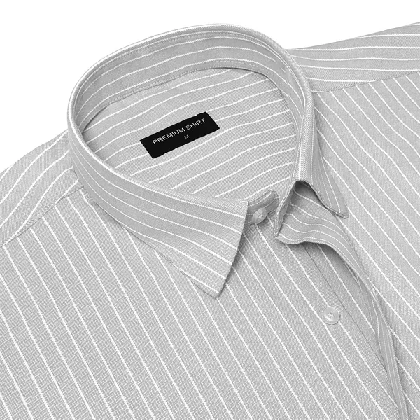 Grey_Small_Pinstripe_Oxford_Shirt_For_Men