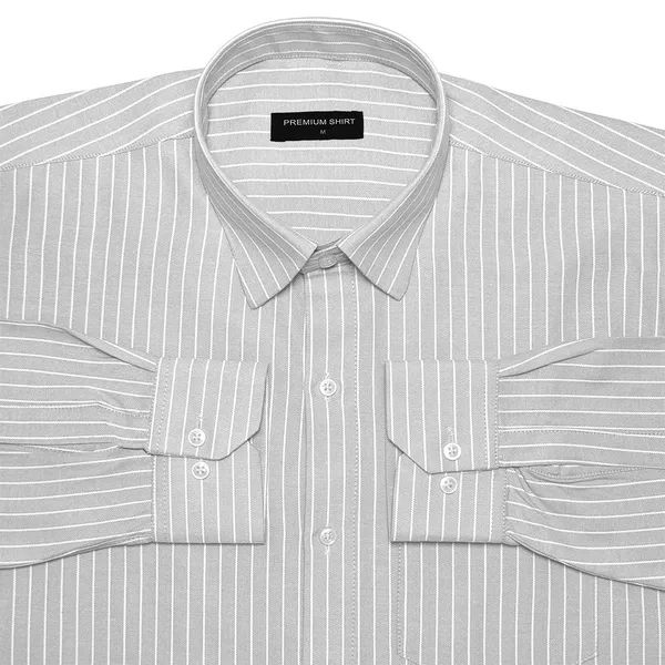 Grey_Small_Pinstripe_Oxford_Shirt_For_Men