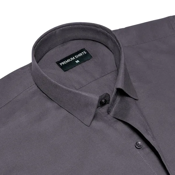 Slate_Grey_Oxford_Cotton_Shirt_For_Men
