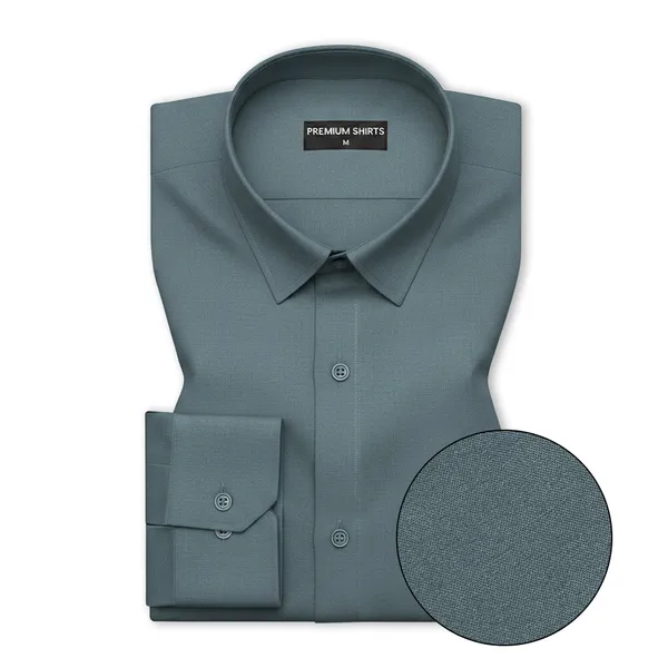 Teal_Oxford_Cotton_Shirt_For_Men