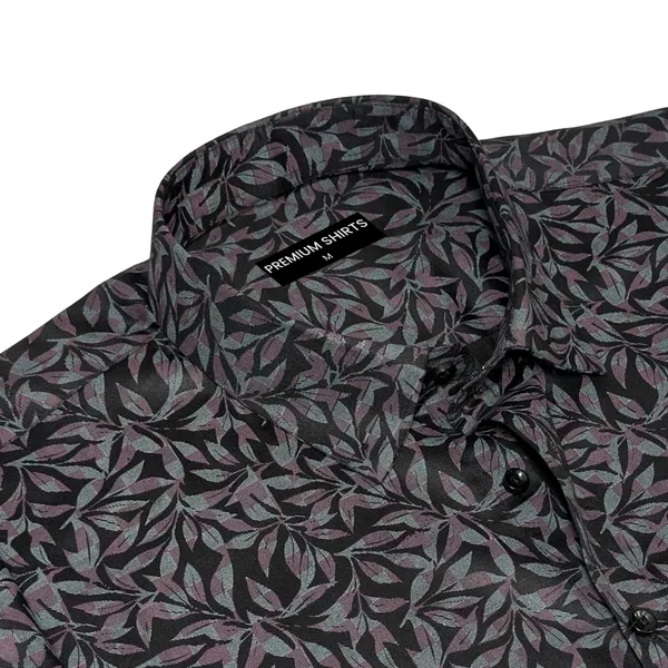 Black_Floral_Print_Party_Wear_Shirt_For_Men