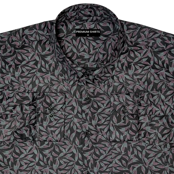 Black_Floral_Print_Party_Wear_Shirt_For_Men