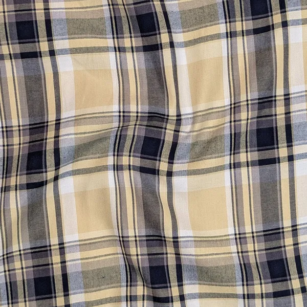 Beige_Navy_Classic_Check_Cotton_Blend_Shirt_For_Men