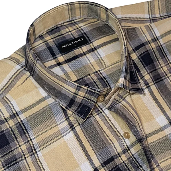 Beige_Navy_Classic_Check_Cotton_Blend_Shirt_For_Men
