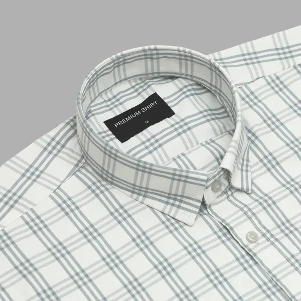 Mist_Blue_Classic_Check_Paper_Cotton_Shirt_For_Men